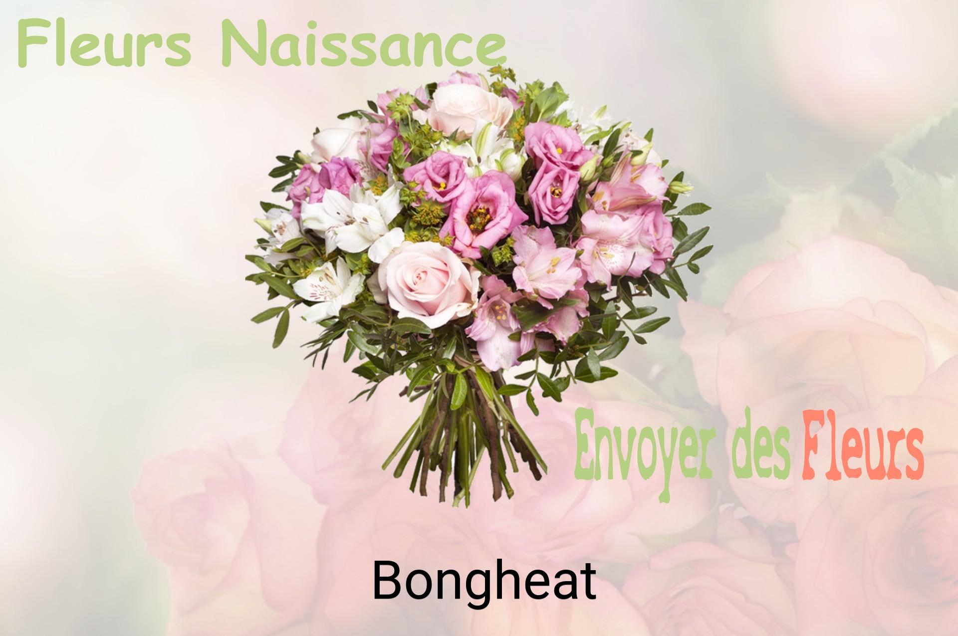 Bouquet de fleurs de naissance livré à Bongheat